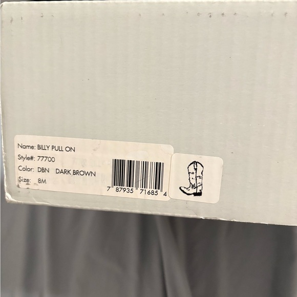 Frye Billy Pull On Women Dark Brown Cowboy Western Boots with Distressed Leather - Picture 2 of 5